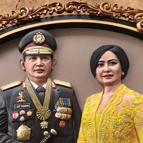 result result after custom wood carving done